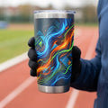 Dynamic Energy Motion Abstract Tumblers for Active Lifestyles