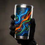Dynamic Energy Motion Abstract Tumblers for Active Lifestyles