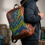 Voltage Stride Motion Leather Backpack