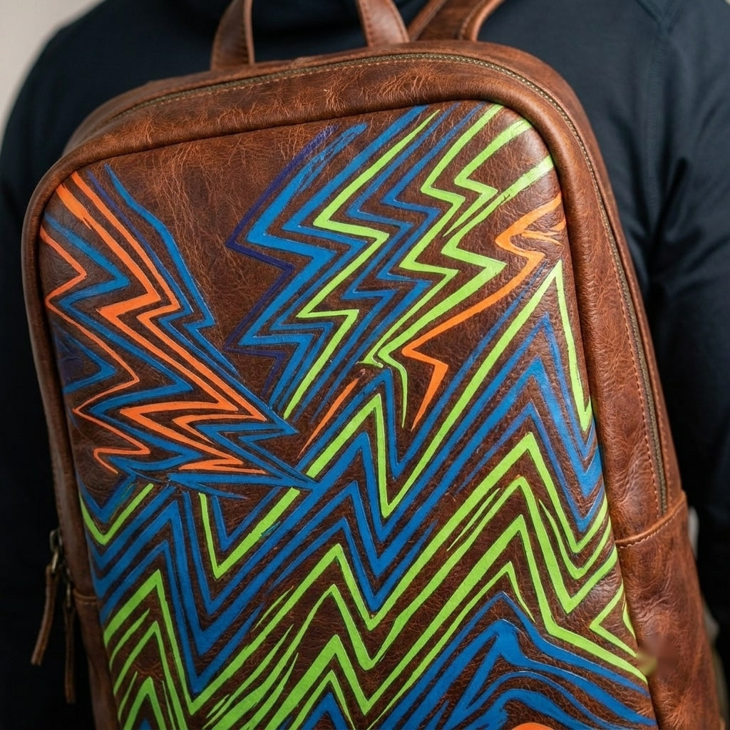 Voltage Stride Motion Leather Backpack